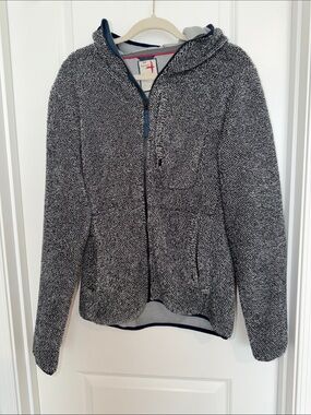 Men's Hooded Fleece Zip Jacket - Navy